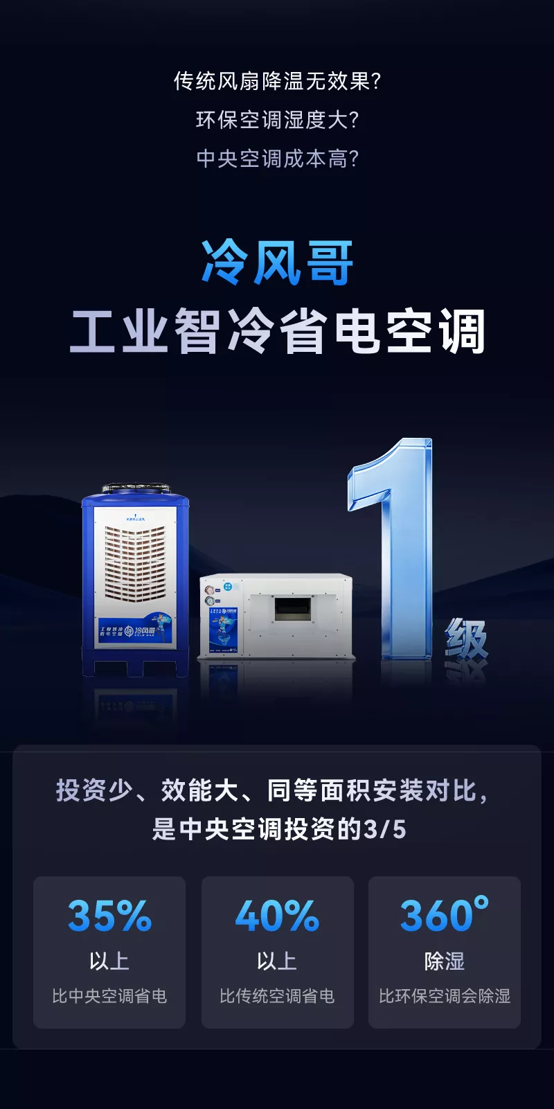 7HP省电空调 挂式方口款